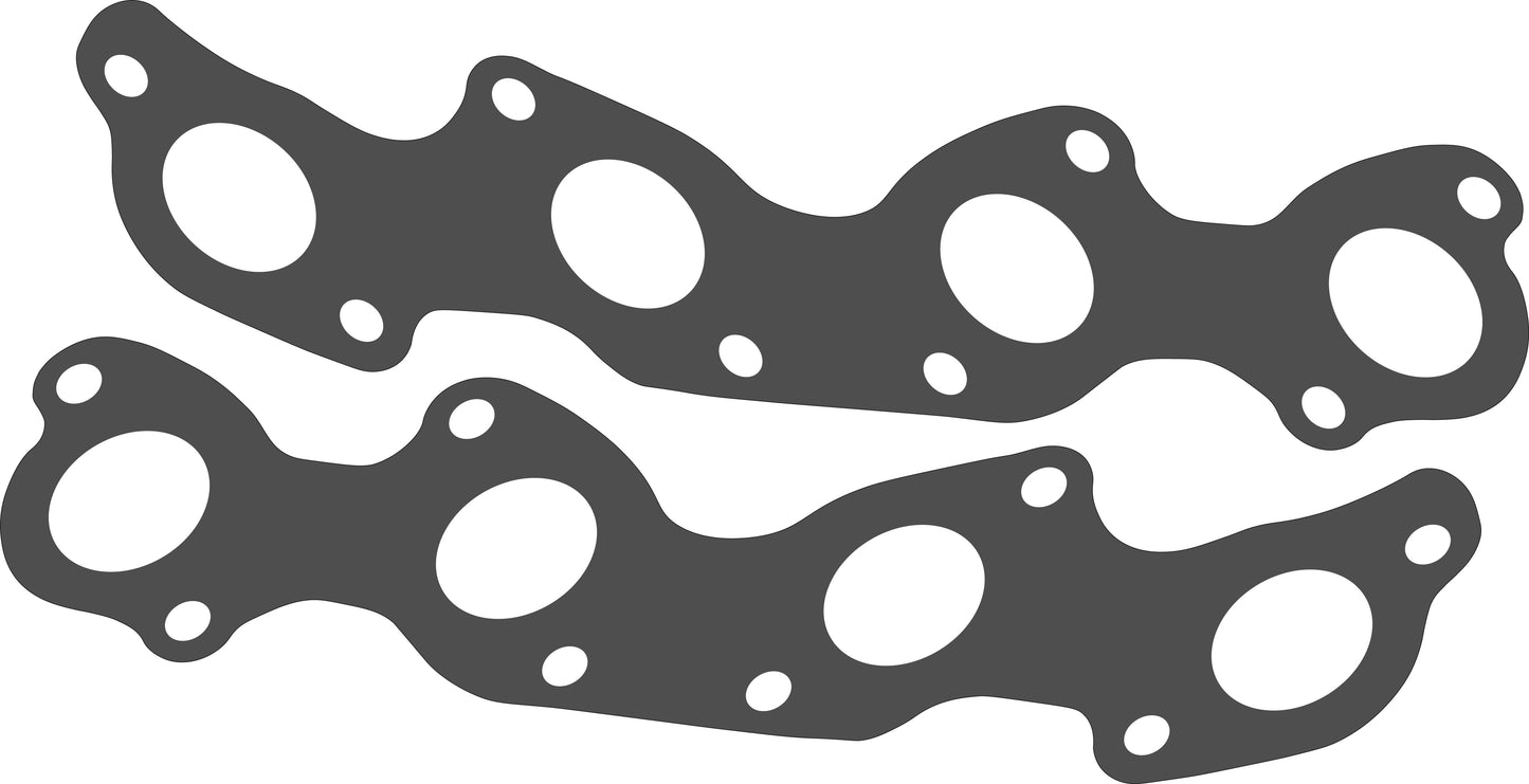 2UZ / 3UZ exhaust manifold flanges (Pair)