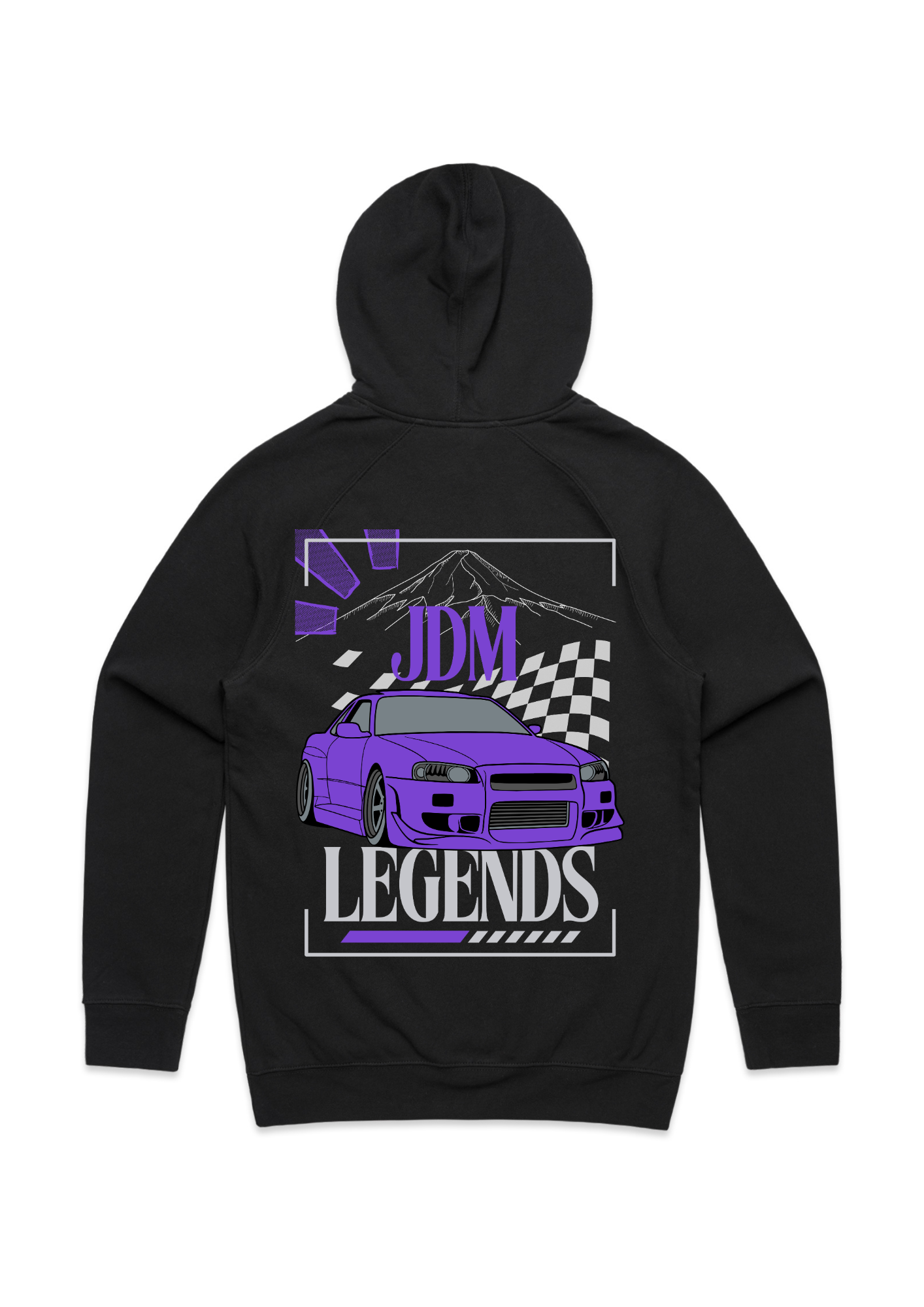 Nissan R34 Skyline - JDM Legends streetwear (R34 front)
