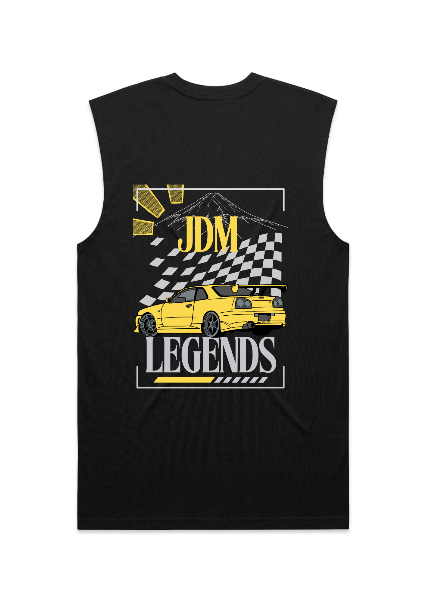 Nissan R34 Skyline - JDM Legends streetwear (R34 rear)