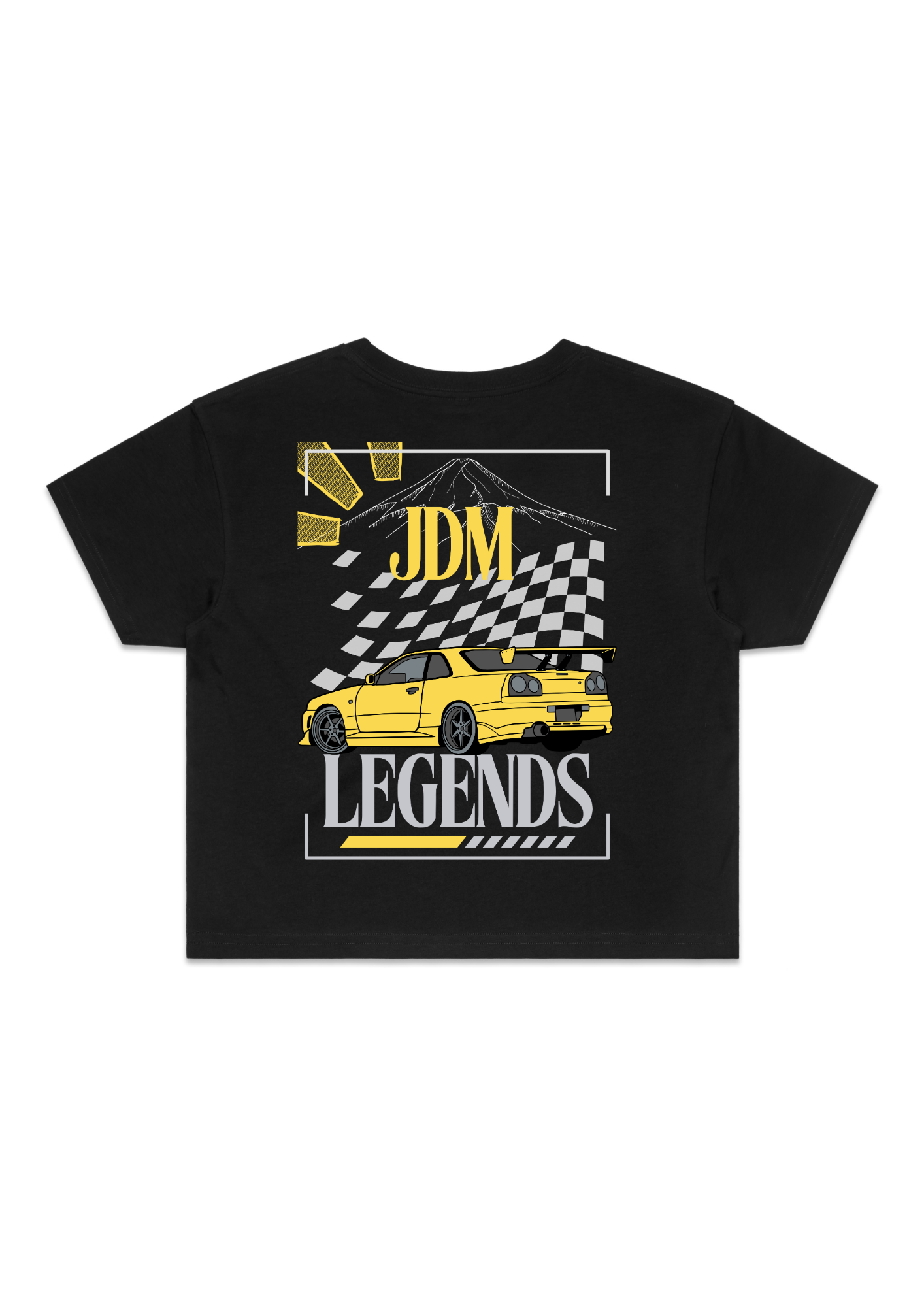 Nissan R34 Skyline - JDM Legends streetwear (R34 rear)