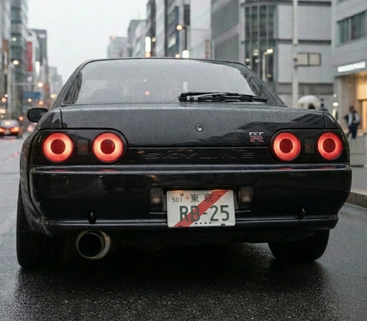 Japanese style drift-car plate
