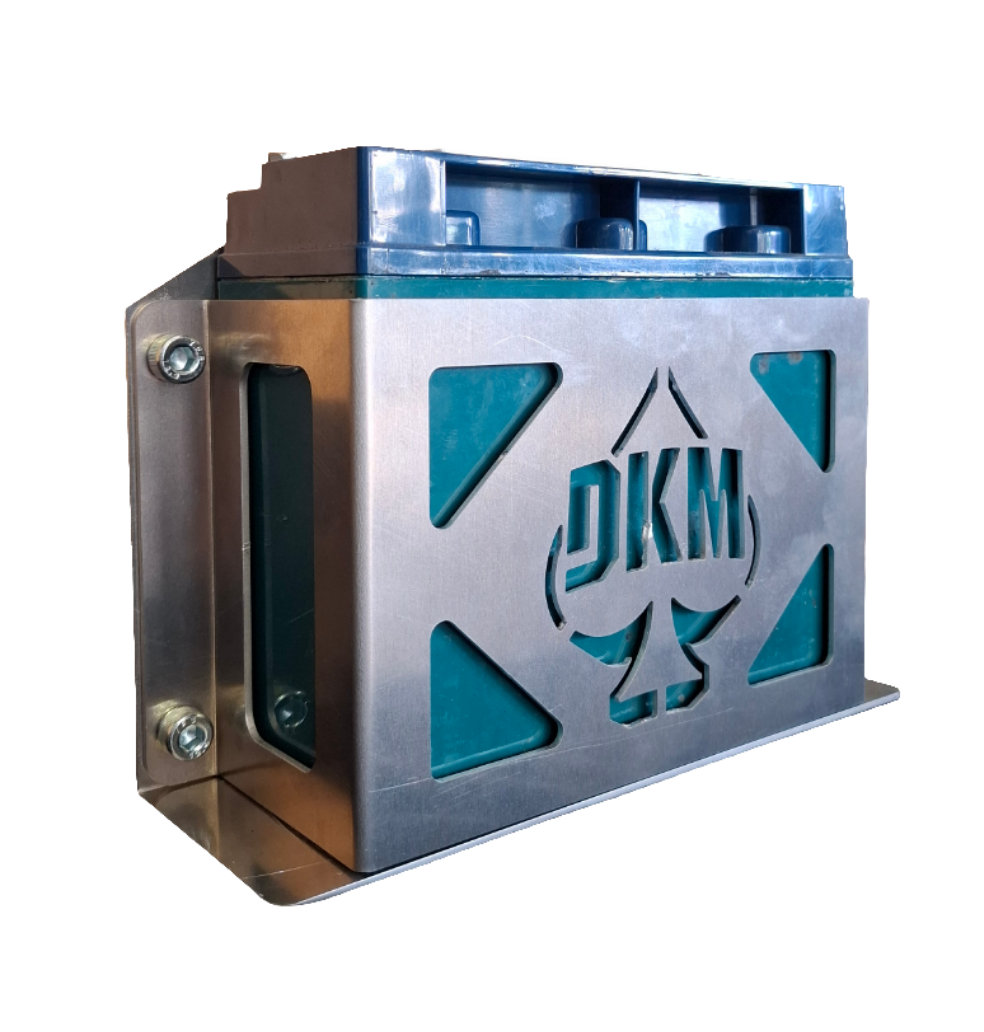 Slimline battery mount box