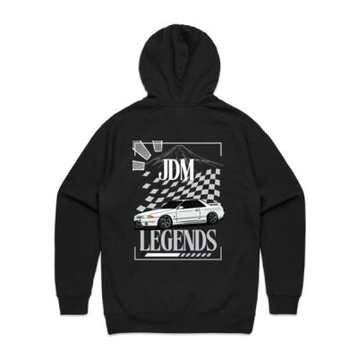 R32 Skyline print on back of black Hoodie