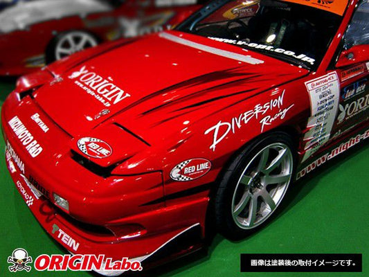 Origin Labo - Nissan 180SX 20mm Front Fenders (Dual Duct)