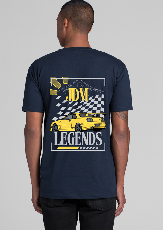 Nissan R34 Skyline - JDM Legends streetwear (R34 rear)