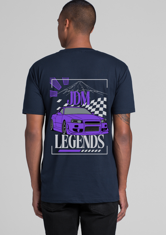 Nissan R34 Skyline - JDM Legends streetwear (R34 front)