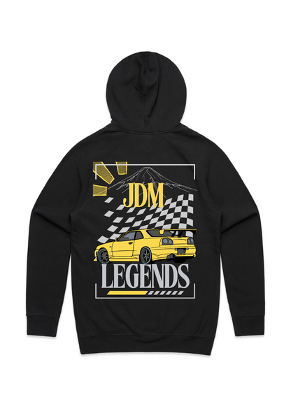 Nissan R34 Skyline - JDM Legends streetwear (R34 rear)