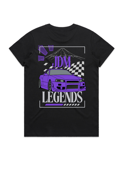 Nissan R34 Skyline -  JDM Legends streetwear (R34 front)