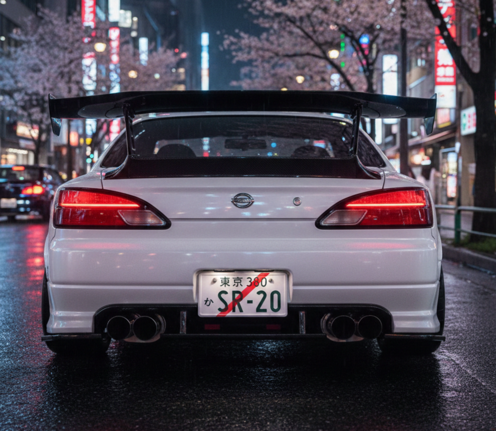 Japanese style drift-car plate