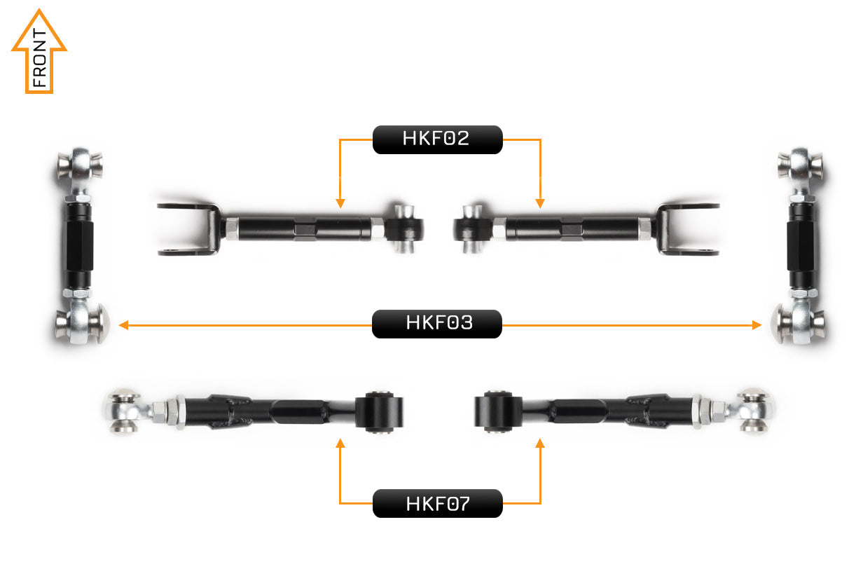 V2 PRO Arm Kit - Ford Mustang S650 (Rear)