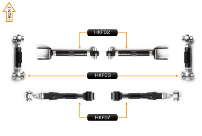 V2 PRO Arm Kit - Ford Mustang S650 (Rear)