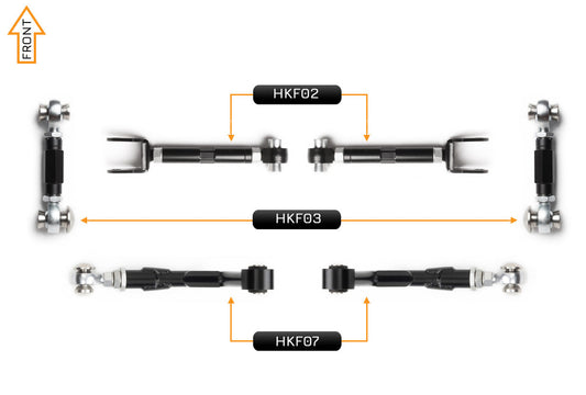V2 PRO Arm Kit - Ford Mustang S650 (Rear)