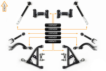 PRO Arm Kit - Nissan Skyline R32 GTR (Front & Rear)