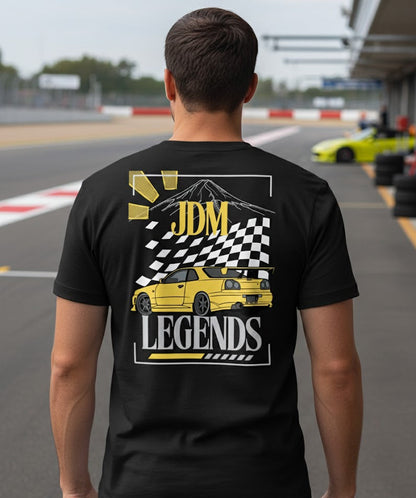 Nissan R34 Skyline - JDM Legends streetwear (R34 rear)