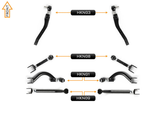 V2 Essentials Arm Kit - Nissan Silvia S13 (Front & Rear)