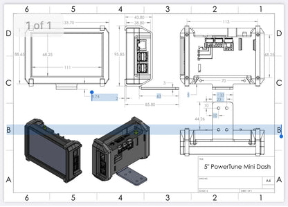PowerTune Digital Mini Dash v5